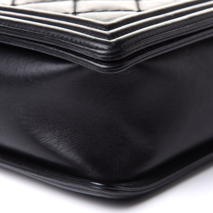 Chanel Calfskin Double Stitch Large Boy Flap Black 11 of 13