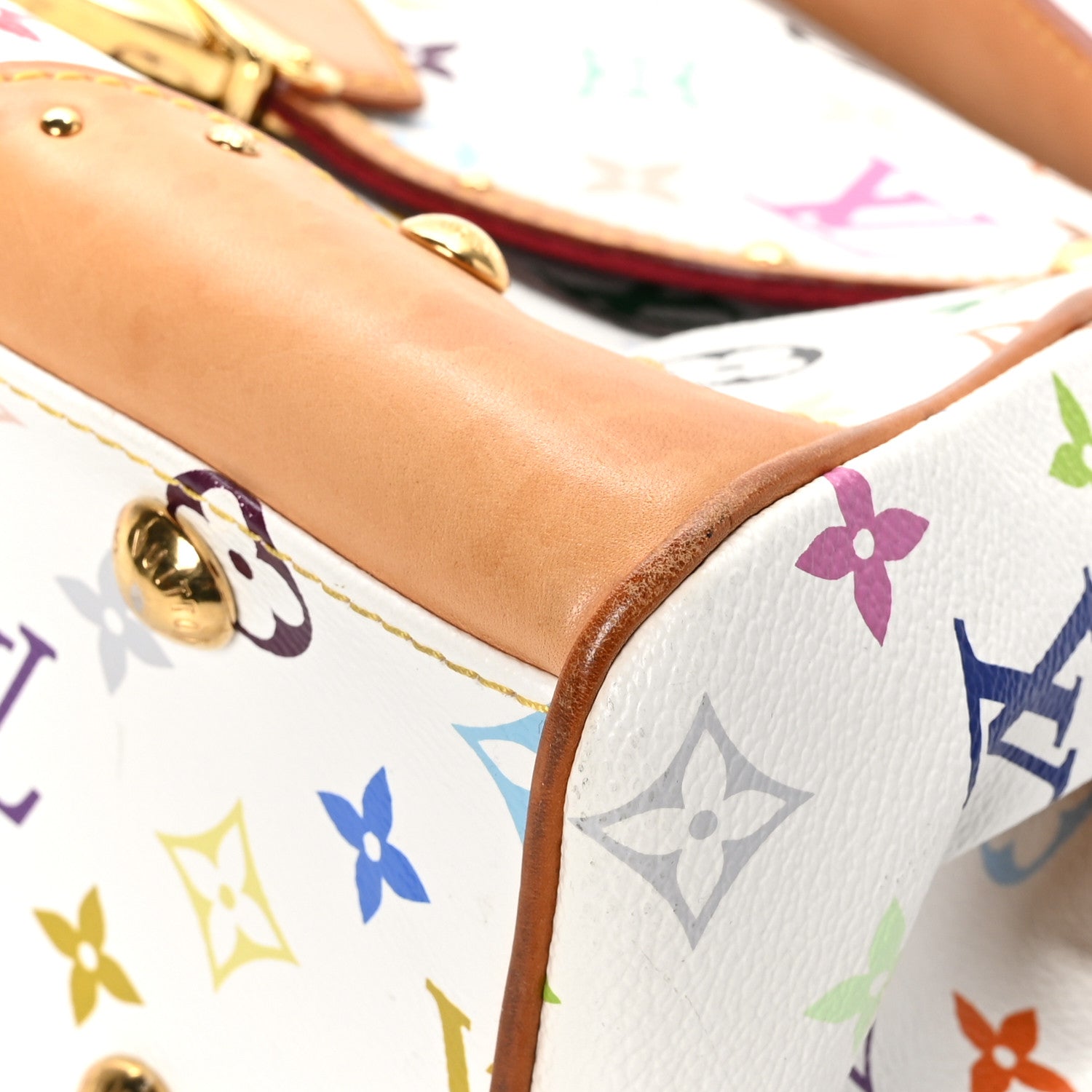 Louis Vuitton Monogram Multicolor Beverly MM White 10 of 11