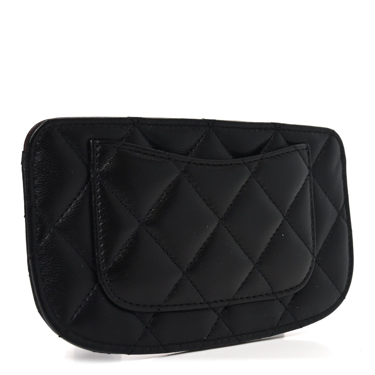 Chanel Lambskin Quilted Case Black 3 of 9