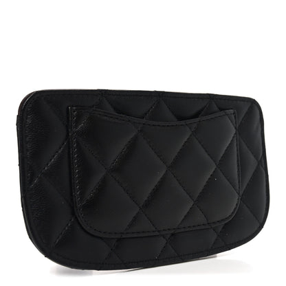 Chanel Lambskin Quilted Case Black 3 of 9