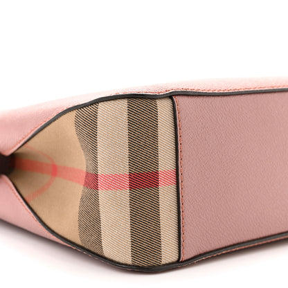 Burberry Soft Grain Calfskin House Check Small Helmsley Crossbody Dusty Pink 8 of 10