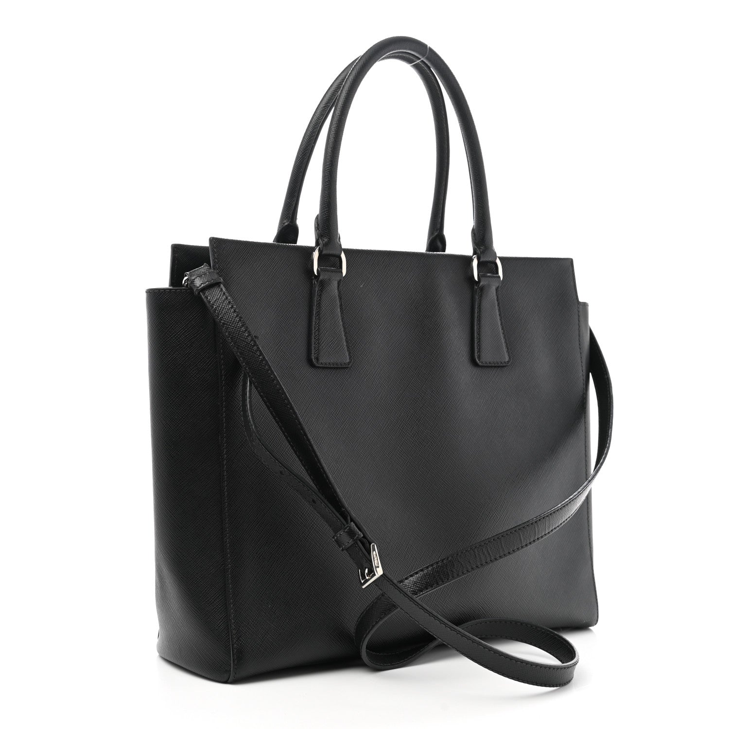 Prada Saffiano Shopping Tote Black 3 of 11