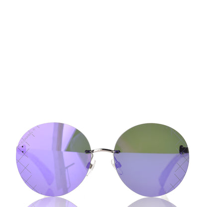 Chanel Mirrored Round Sunglasses 4216 Purple 2 of 6