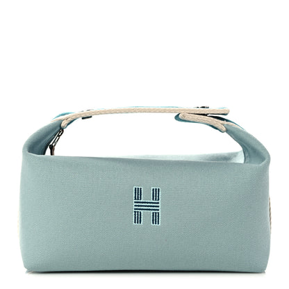 Hermes Canvas Small Bride-A-Brac Pouch Eucalyptus 1 of 8