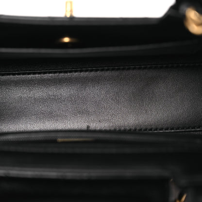 Chanel Shiny Aged Calfskin Quilted Nano Kelly Shopper Black 5 of 12