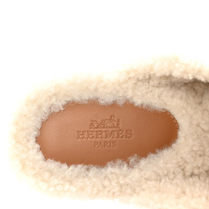 Hermes Denim Wool Carlotta Mules 37 Bleu Clair Naturel 8 of 9