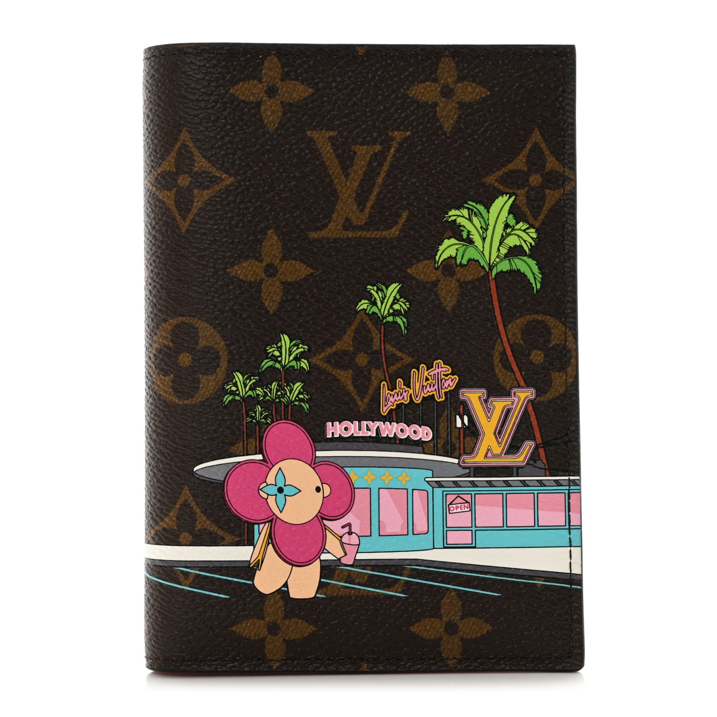 Monogram 2021 Christmas Animation Hollywood Passport Cover Fuchsia
