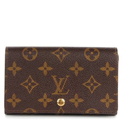 Louis Vuitton Monogram Porte-Monnaie Billets Tresor Wallet 1 of 12