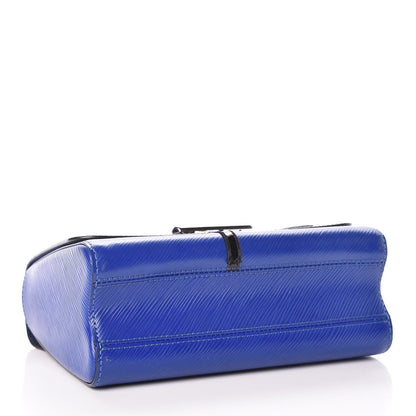 Louis Vuitton Epi Flamingo Twist Shoulder Bag MM Blue 4 of 9