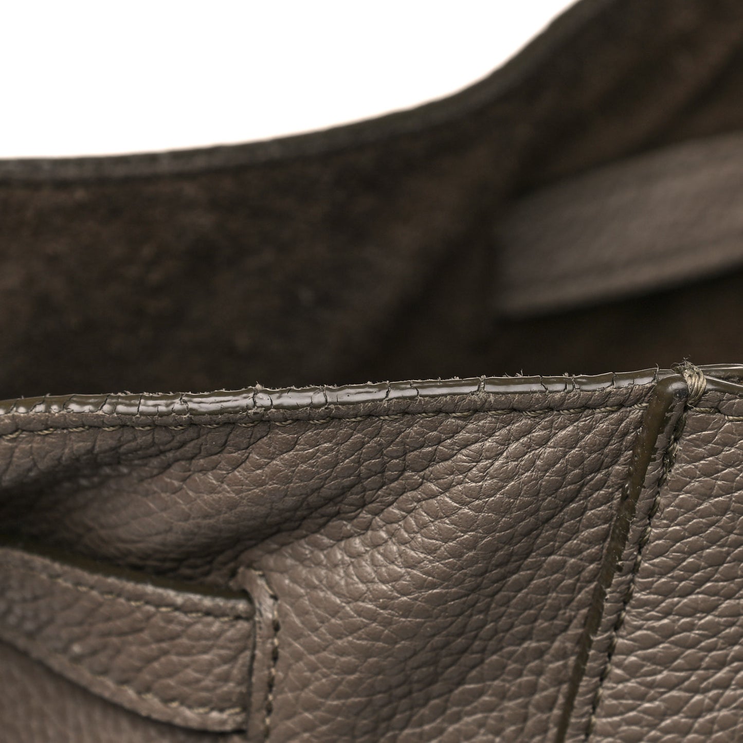 Soft Grained Calfskin Medium Belt Cabas Phantom Souris