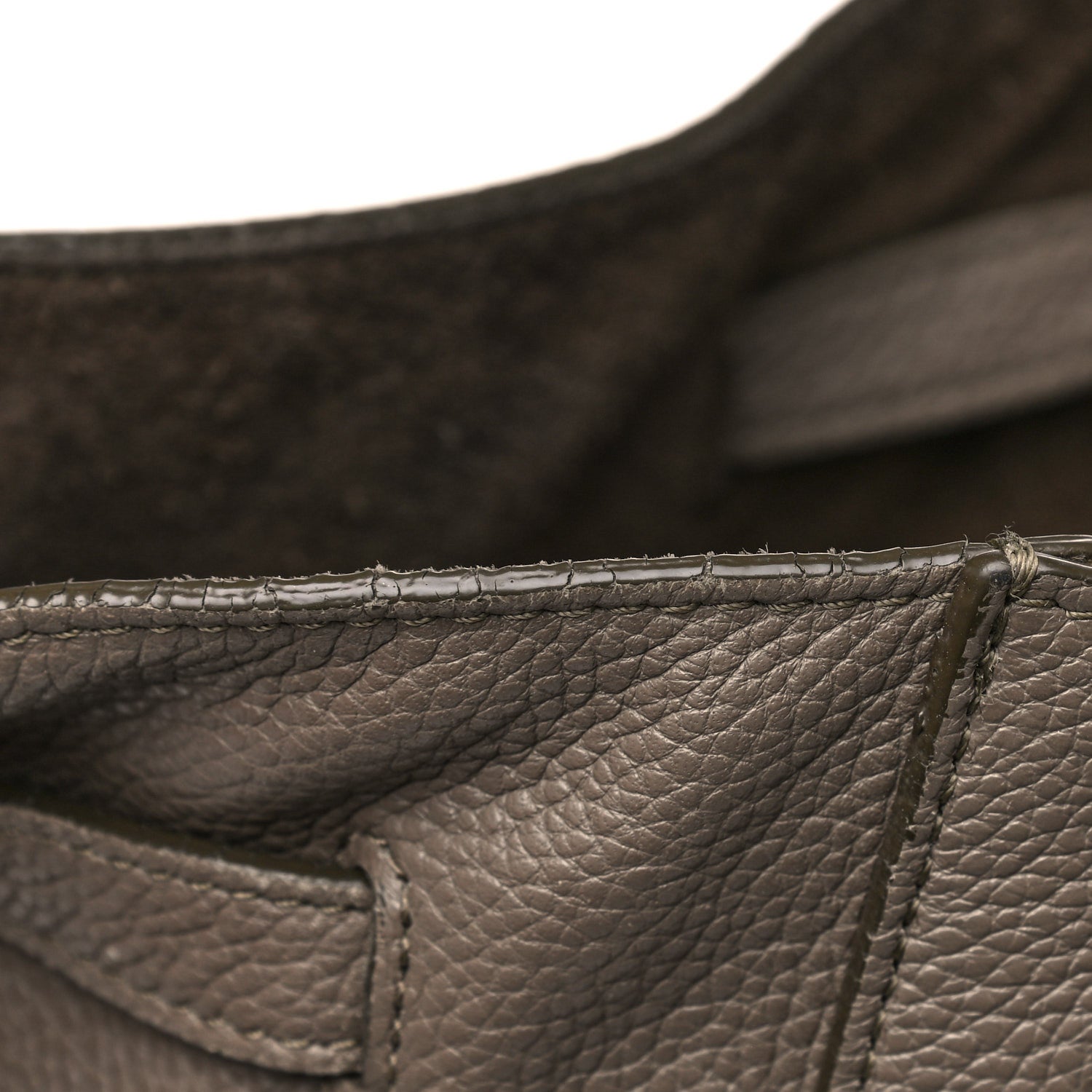 Celine Soft Grained Calfskin Medium Belt Cabas Phantom Souris 6 of 16