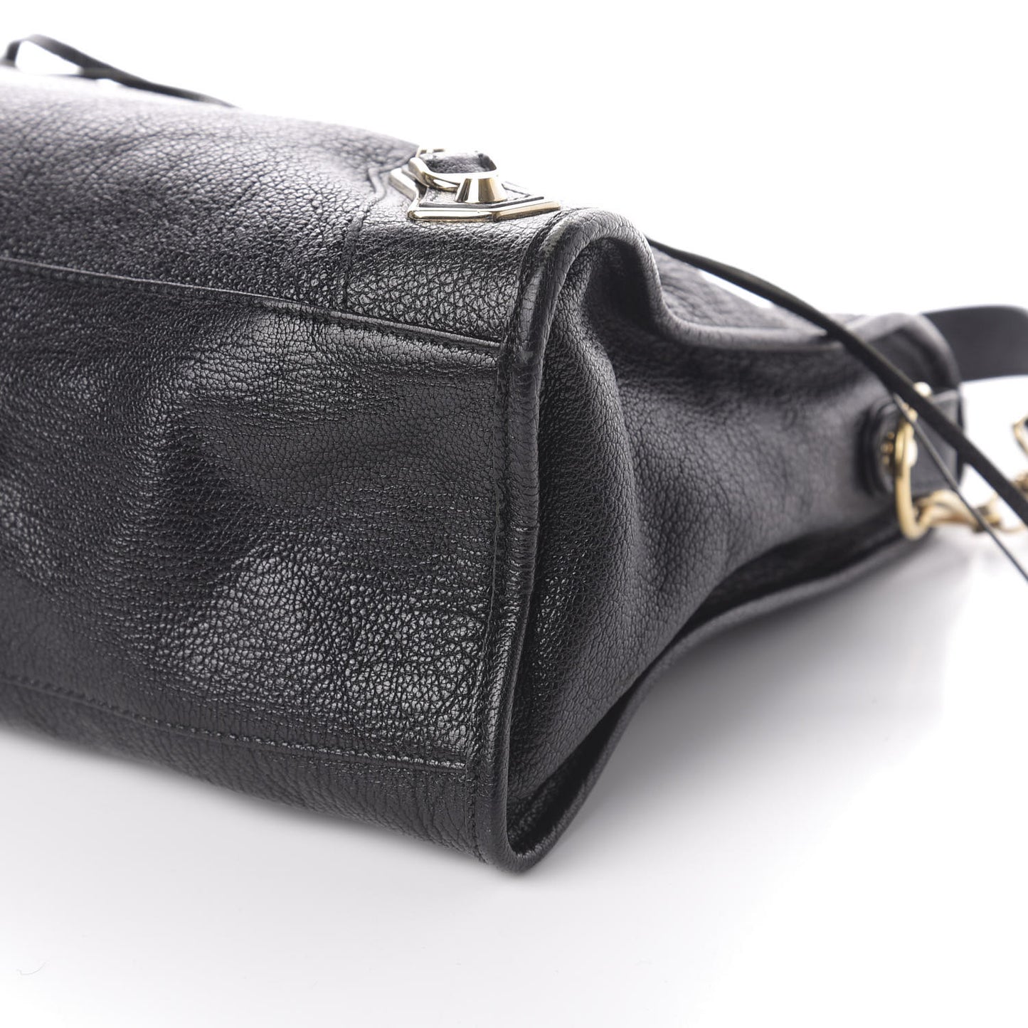 Chevre Gold Metallic Edge Hardware City Black