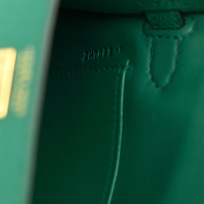 Hermes Epsom Mini Kelly Sellier 20 Vert Jade 9 of 11