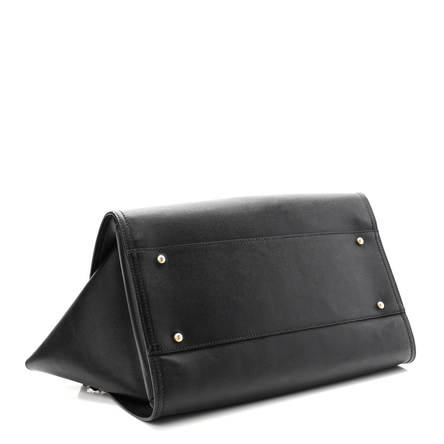 Caviar Medium Studded Deauville Tote Black