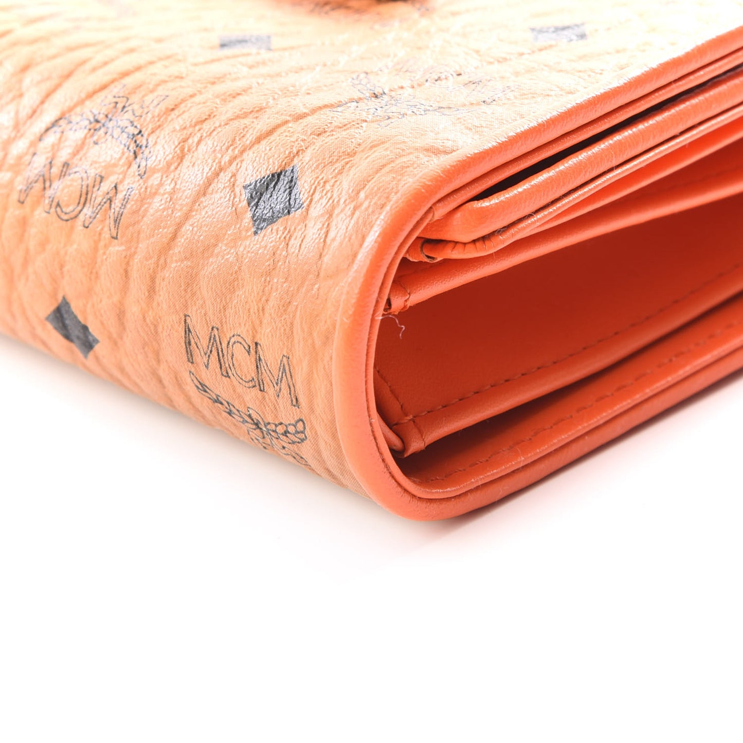 Visetos Tri-Fold Wallet Cognac Orange