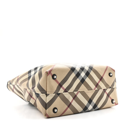 Burberry Nova Check Large Nickie Tote Black 4 of 10