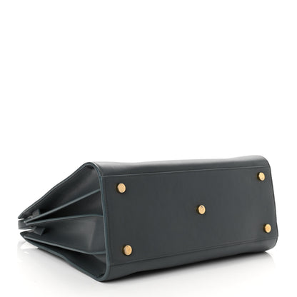 Saint Laurent Calfskin Small Classic Sac De Jour Petrol 3 of 9