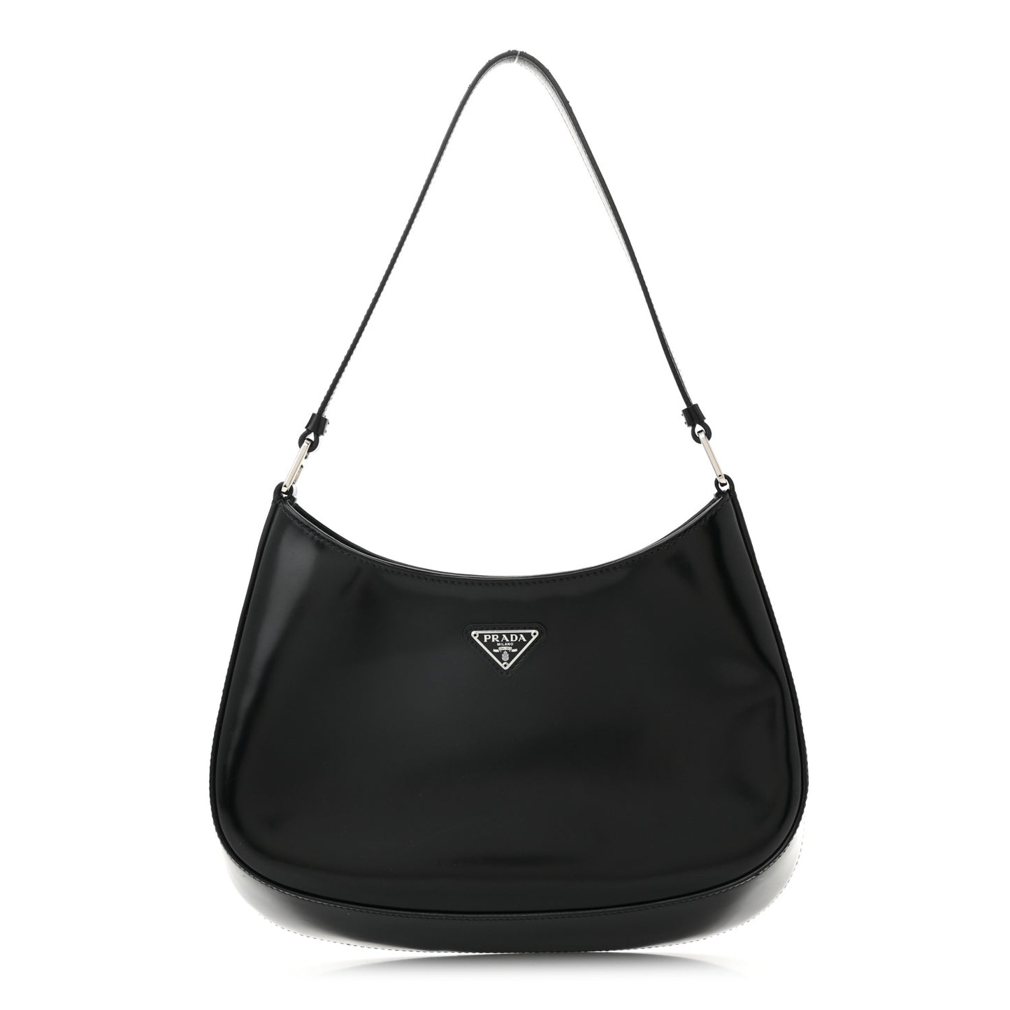 Spazzolato Cleo Shoulder Bag Black