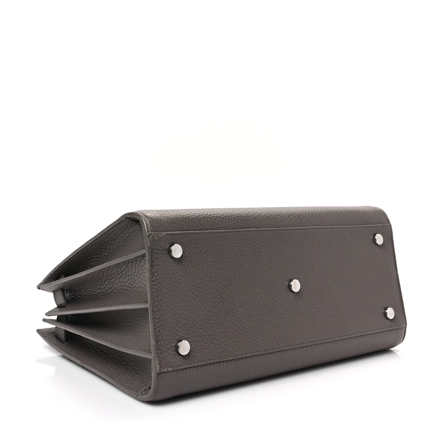 Grained Calfskin Small Sac De Jour Fog