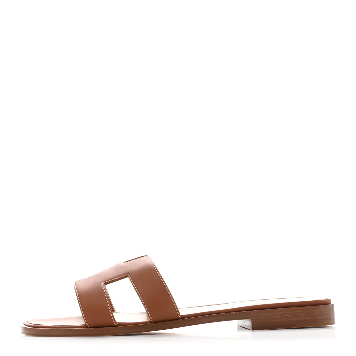 Box Calfskin Oran Sandals 38.5 Gold