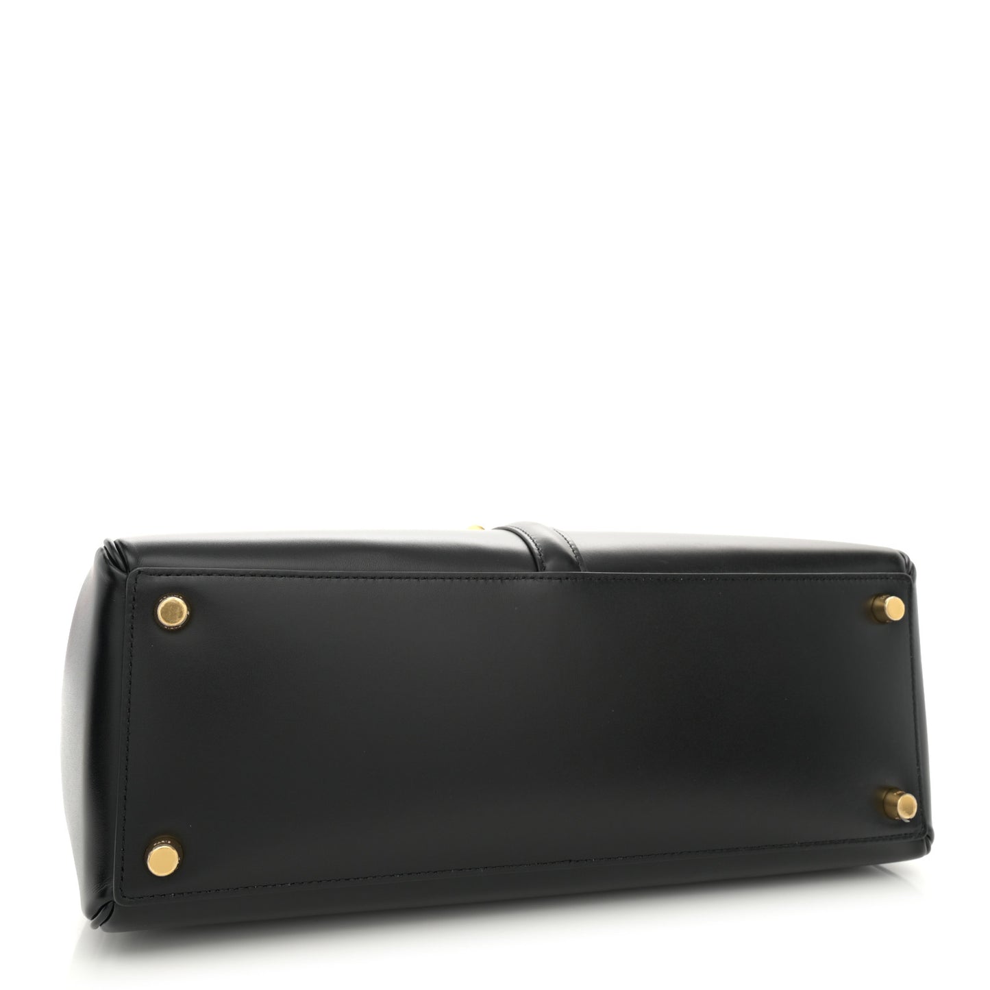 Grained Calfskin Classique 16 Top Handle Bag Black