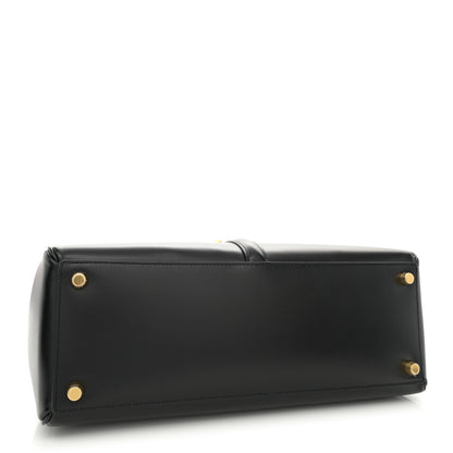 Celine Grained Calfskin Classique 16 Top Handle Bag Black 4 of 12