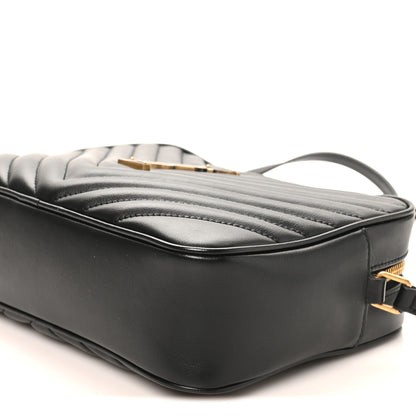 Saint Laurent Calfskin Matelasse Monogram Lou Camera Bag Black 10 of 11