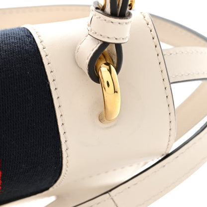 Gucci Calfskin Mini Sylvie Top Handle Bag White 12 of 15