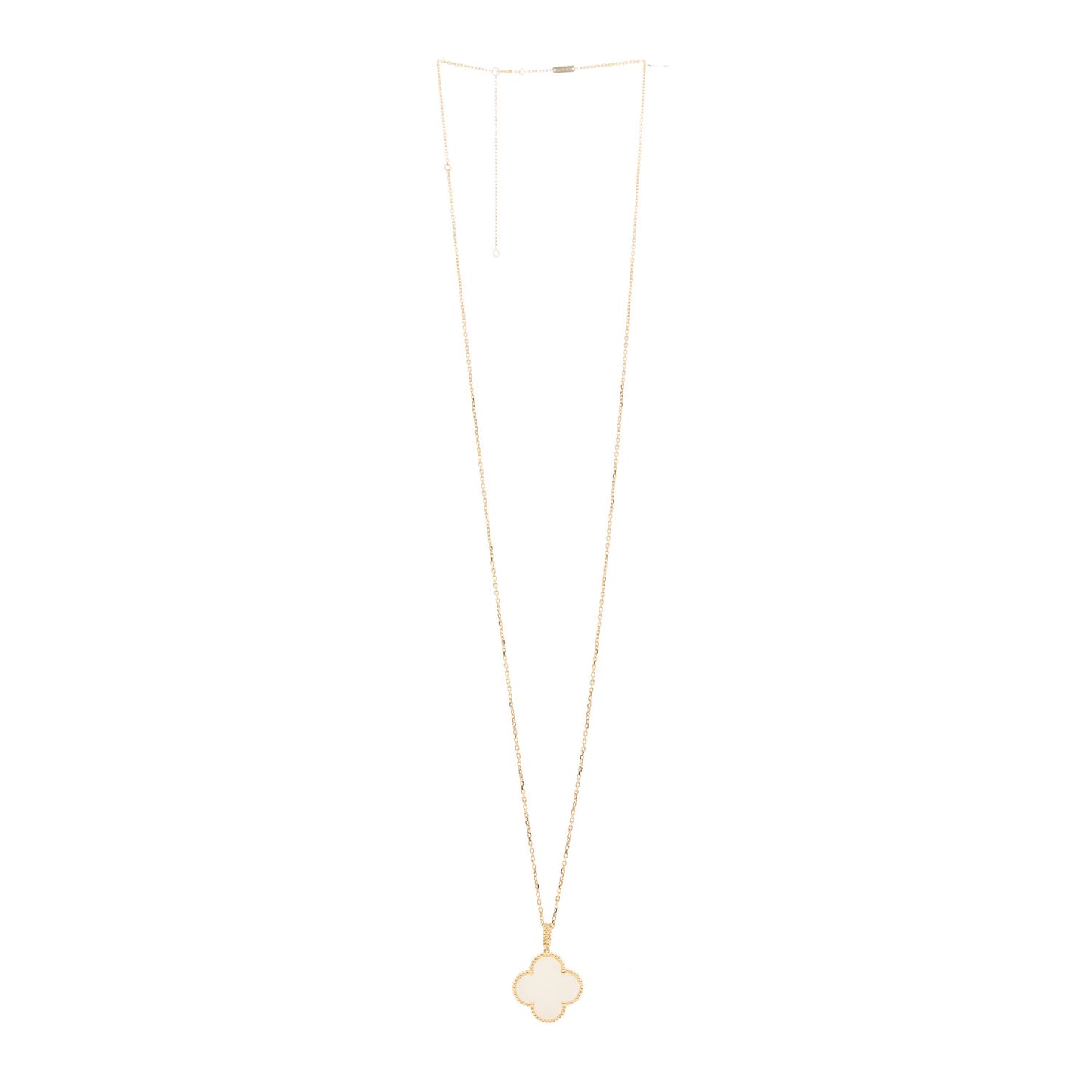 18K Yellow Gold Mother of Pearl Magic Alhambra Long Necklace