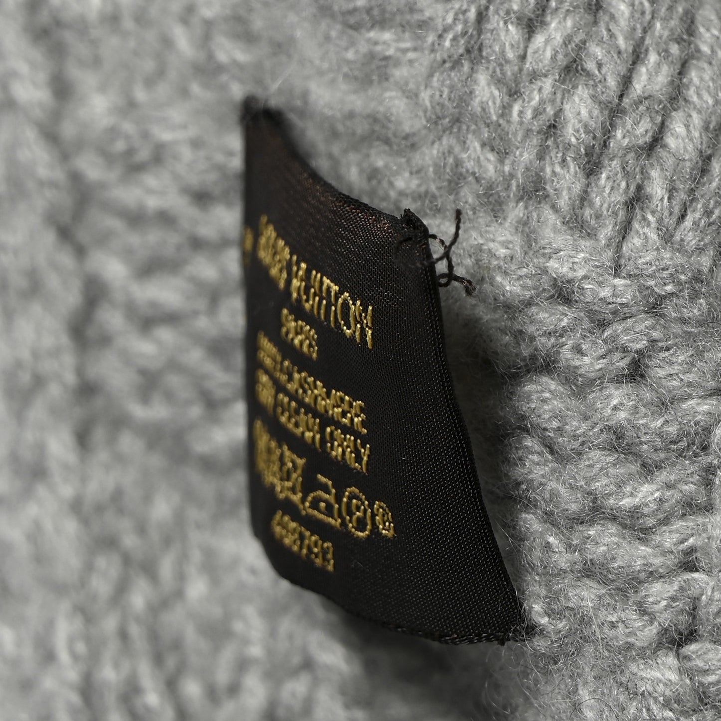 Cashmere Damier Helsinki Scarf Grey
