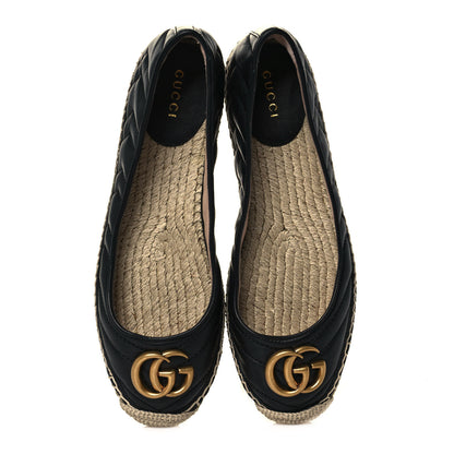 Gucci Nappa Matelasse GG Marmont Espadrilles 37 Black 5 of 11