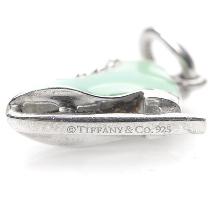 Tiffany Sterling Silver Enamel Ice Skate Charm Blue 3 of 3