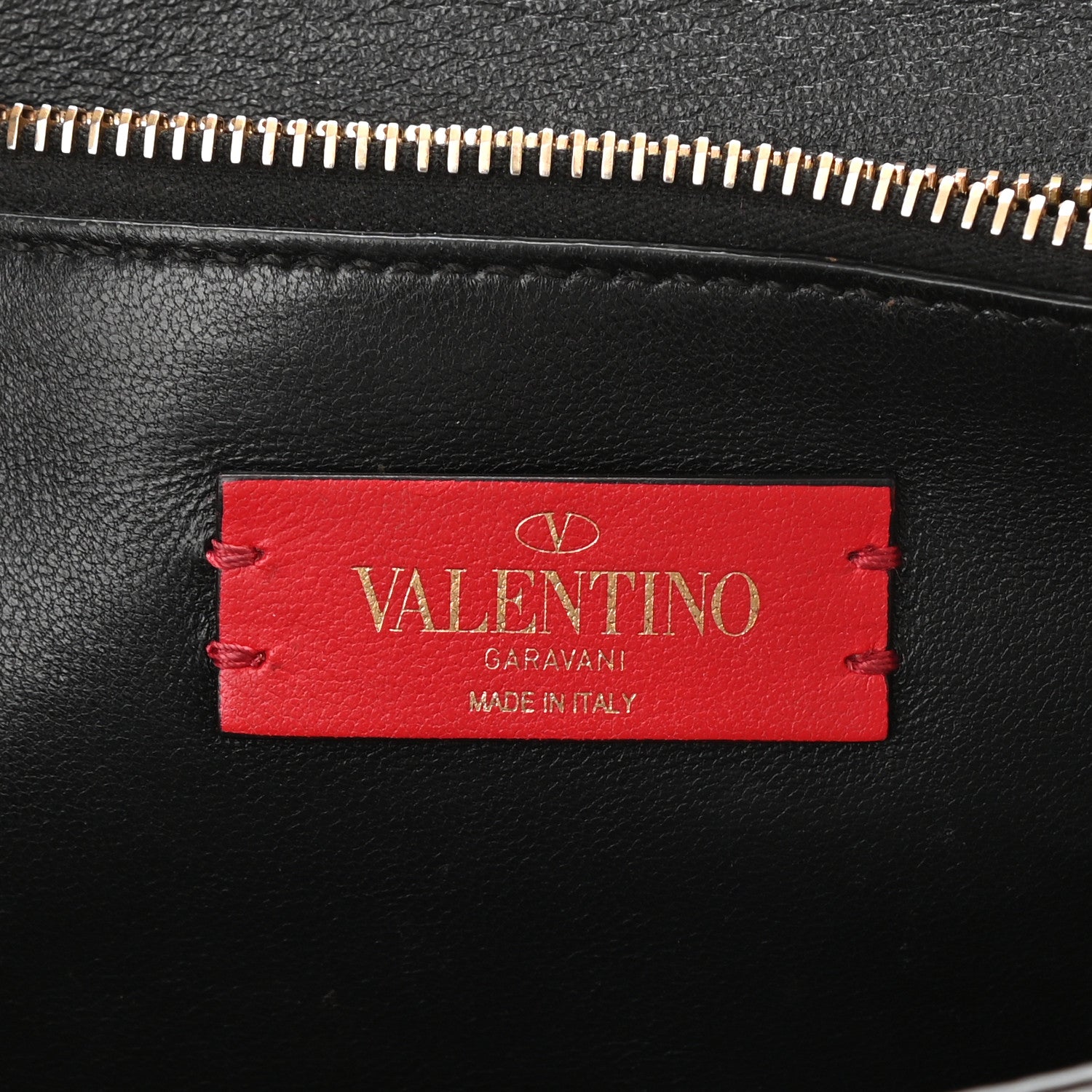 Valentino Garavani Calfskin VRing Shoulder Bag Black 5 of 7