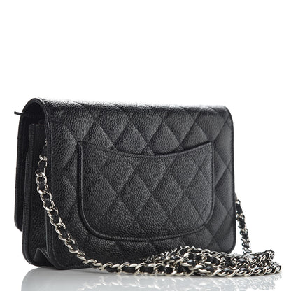 Chanel Caviar Quilted Wallet On Chain WOC Black 3 of 11