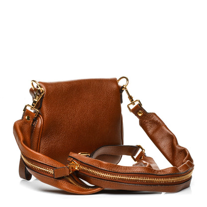 Tom Ford Pebbled Calfskin Mini Jennifer Crossbody Bag Caramel 3 of 8