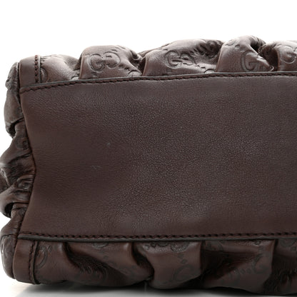 Gucci Guccissima Small D Gold Ring Shoulder Bag Chocolate Brown 14 of 14