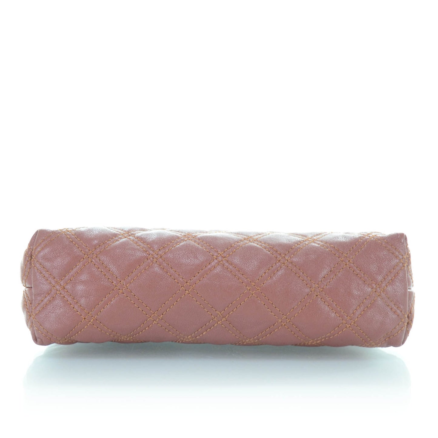 Leather Quilted The L Single Shoulder Bag Rose