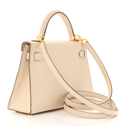 Hermes Epsom Mini Kelly Sellier 20 Craie 3 of 11
