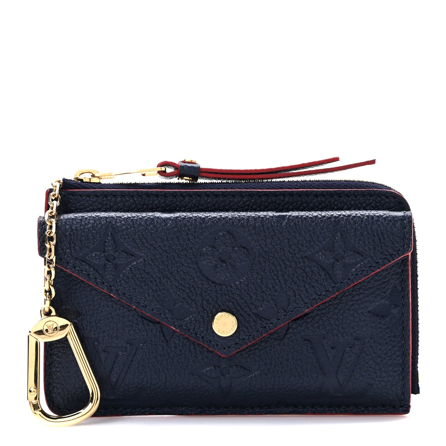 Louis Vuitton Empreinte Recto Verso Card Holder Marine Rouge 1 of 7