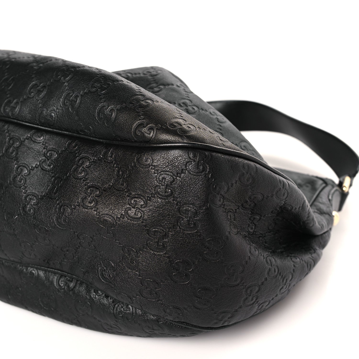 Gucci Guccissima Medium Sukey Hobo Black 9 of 9