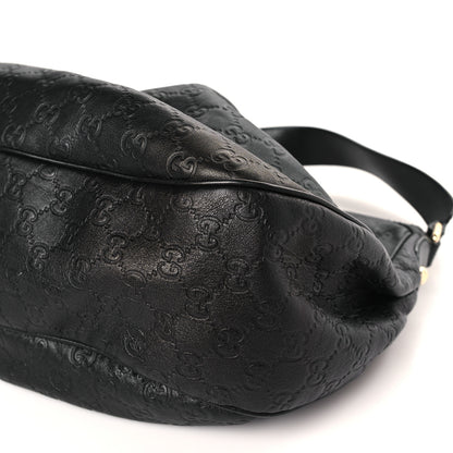 Gucci Guccissima Medium Sukey Hobo Black 9 of 9