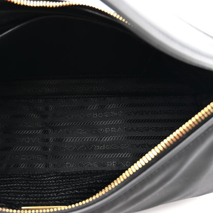 Prada Re-Nylon Vitello Large Aimee Shoulder Bag Black 5 of 9