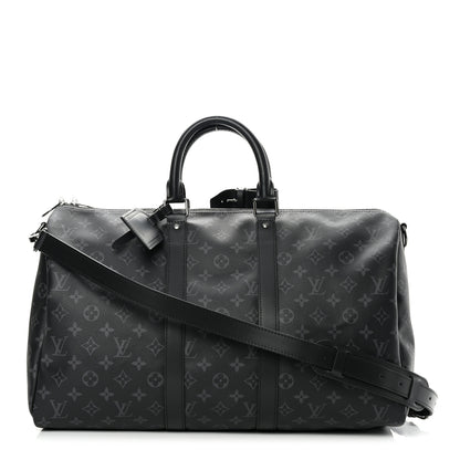Louis Vuitton Monogram Eclipse Keepall Bandouliere 45 1 of 10
