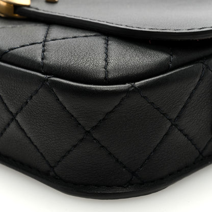 Chanel Calfskin Quilted Multi Pouching Flap And Coin Purse Black 9 of 9