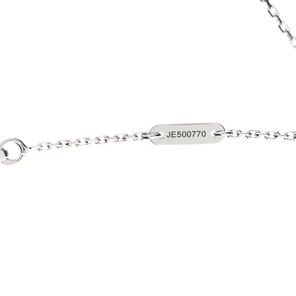 Van Cleef & Arpels 18K White Gold Diamond Sweet Alhambra Pendant Necklace 4 of 6