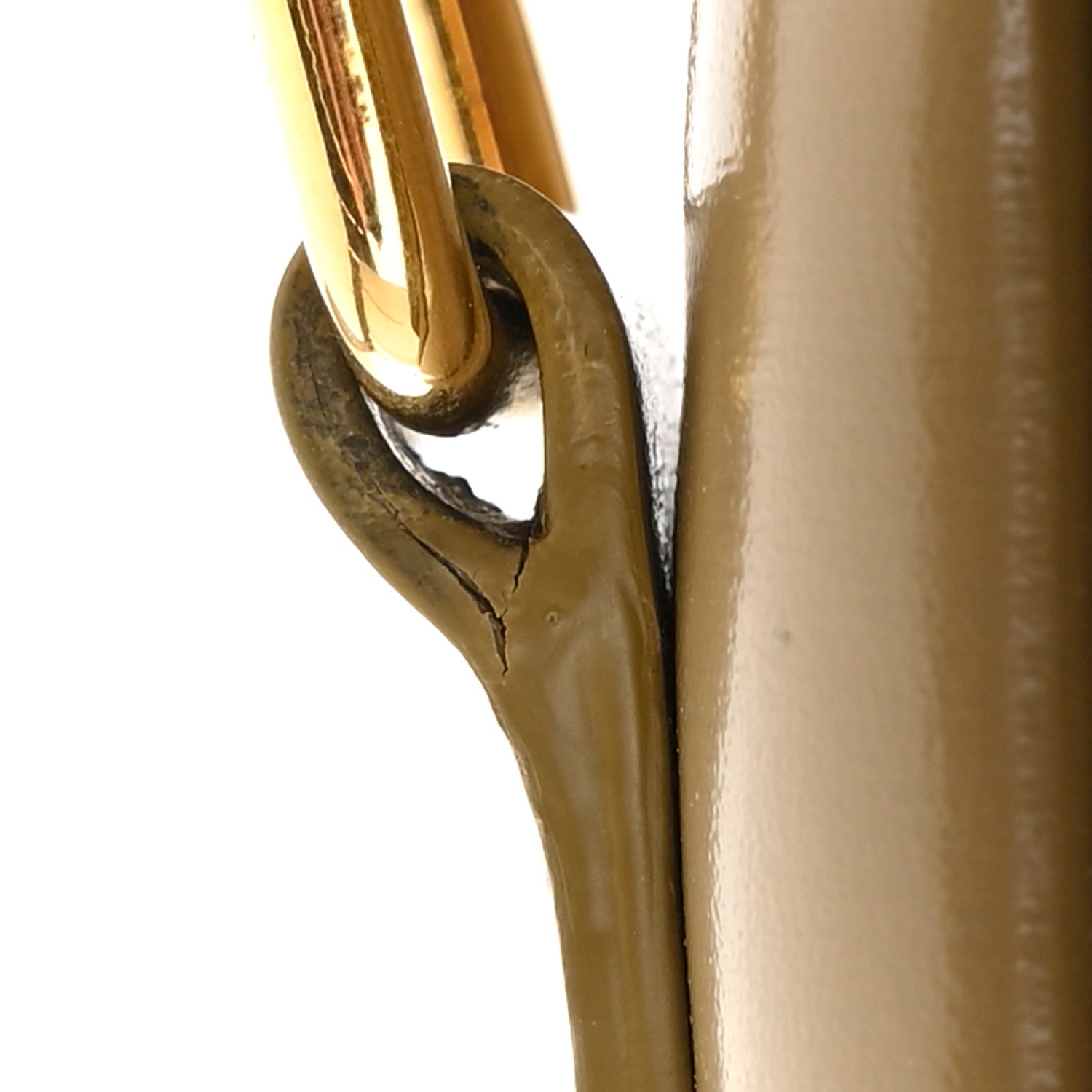 Celine Shiny Calfskin Teen Triomphe Olive 12 of 12