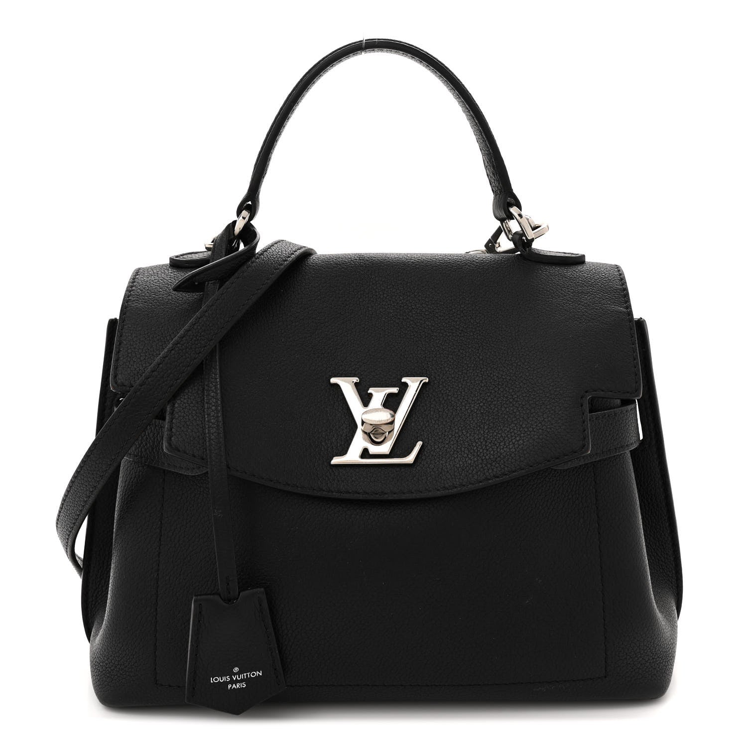 Louis Vuitton Calfskin Lockme Ever BB Black 1 of 18