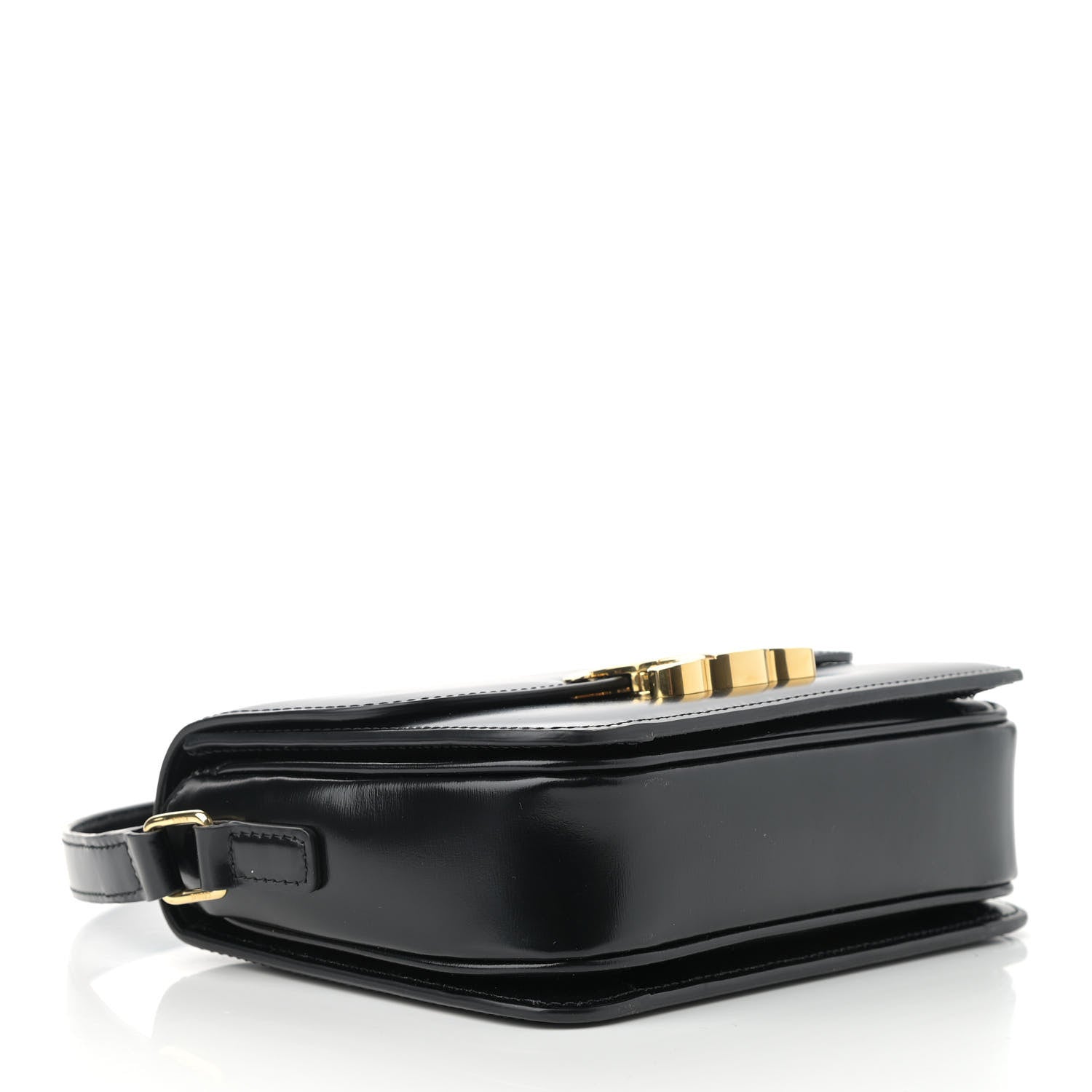 Celine Shiny Calfskin Nano Triomphe Black 4 of 11