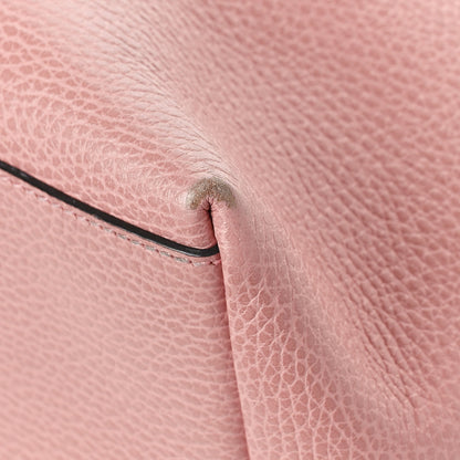 Gucci Dollar Calfskin Large GG Charm Dome Satchel Tote Soft Pink 10 of 12