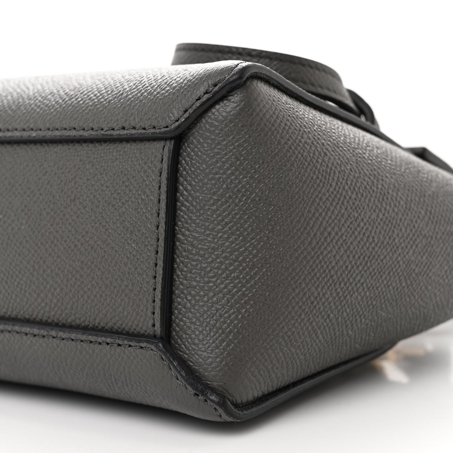 Grained Calfskin Pico Belt Bag Grey